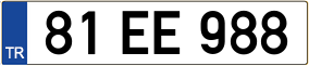 Trailer License Plate